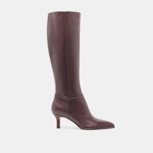 Aldy Boots Mulberry Leather