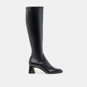 Alivia Boots Black Leather