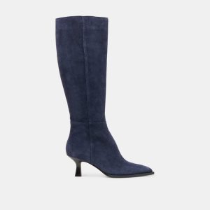 Auggie Boots Navy Suede