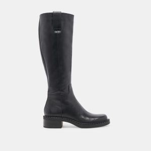 Glory H2O Extra Wide Calf Boots Black Leather