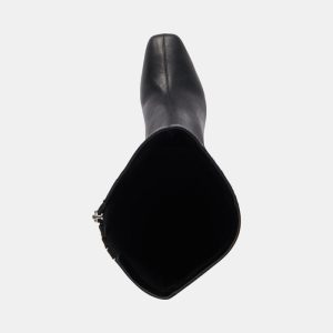 Gyra Wide Calf Boots Chocolate Leather