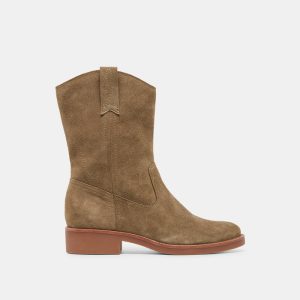 Haline H2O Boots Olive Suede