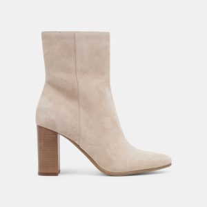 Suzy Booties Taupe Suede
