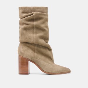 Talina Boots Olive Suede