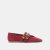 OXBLOOD PERFORATED SUEDE