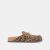 BROWN LEOPARD PRINTED SUEDE