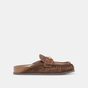 Jodero Flats Dk Brown Suede