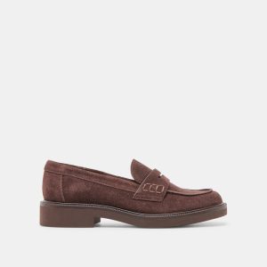Tiggy Loafers Mahogany Suede