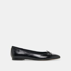 Celio Ballet Flats Black Leather
