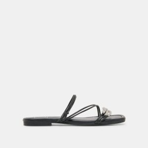 Lyndee Bead Sandals Black Stella