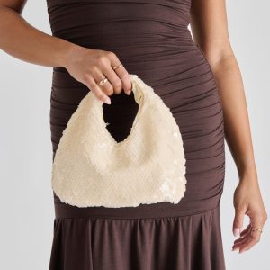 Dahlia Sequin Handbag Ivory Sequin
