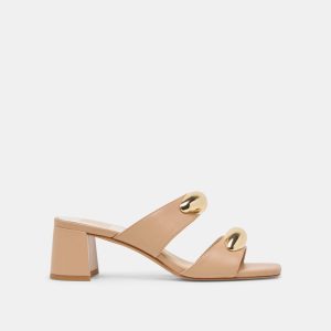 Barnet Heels Light Tan Leather