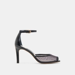 Serlo Mesh Heels Onyx Mesh