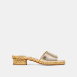 Dixi Wide Sandals Platinum Leather