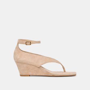 Quinny Wedges Bamboo Suede