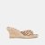 BEIGE ZEBRA RAFFIA