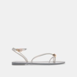 Kenley Vinyl Sandals Smoke Jelly